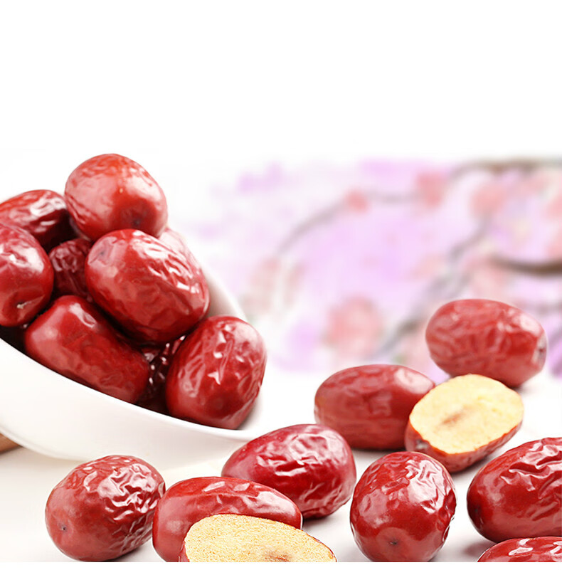 新疆红枣小枣金丝新鲜干货新货煲汤用500g3袋新疆小红枣干货泡水泡茶
