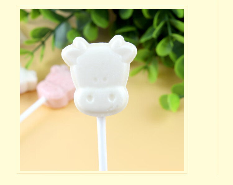 100支装牛头奶棒糖混合口味牛奶糖卡通棒棒糖果小零食牛头奶棒糖100支
