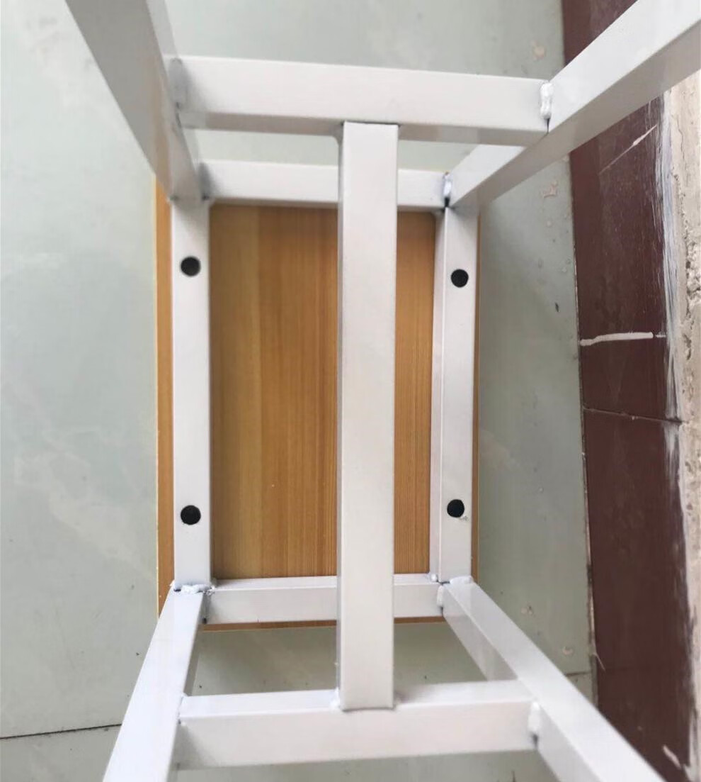 车间凳子工厂流水线操作凳工作凳钢木小方凳快餐铁凳子培训金属凳 姜