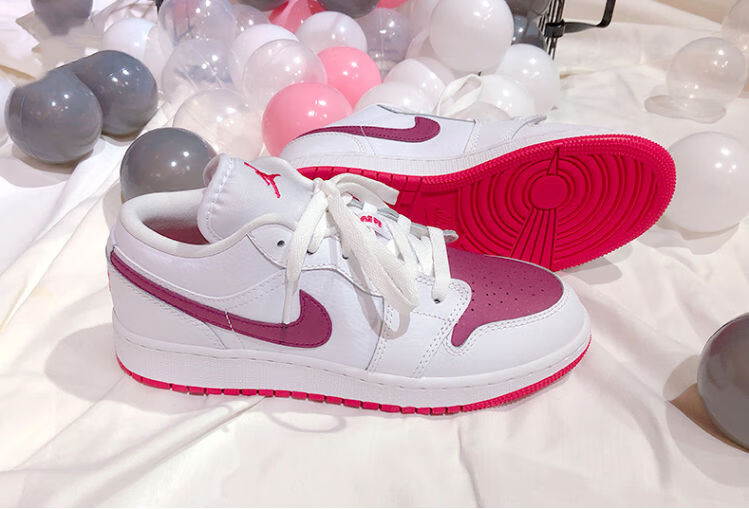 air aj 1 low gs aj1情人节紫罗兰女神粉紫葡萄 女子中低帮篮球鞋