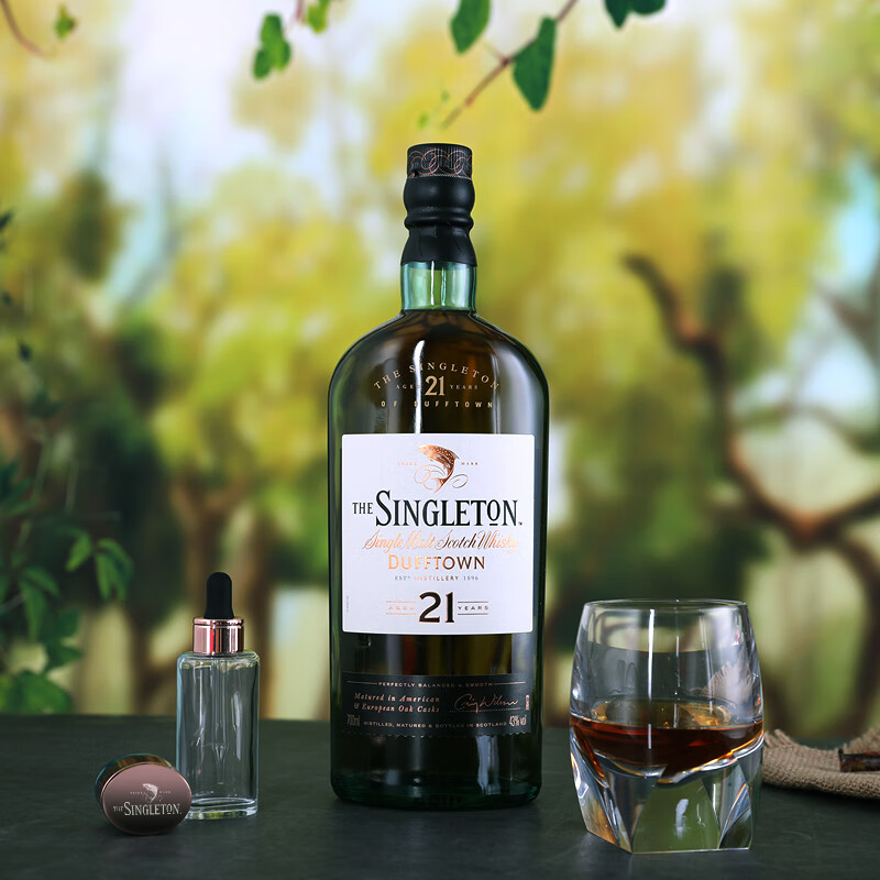 苏麦威 苏格登21年中秋礼盒苏格兰单一麦芽威士忌 原装进口洋酒