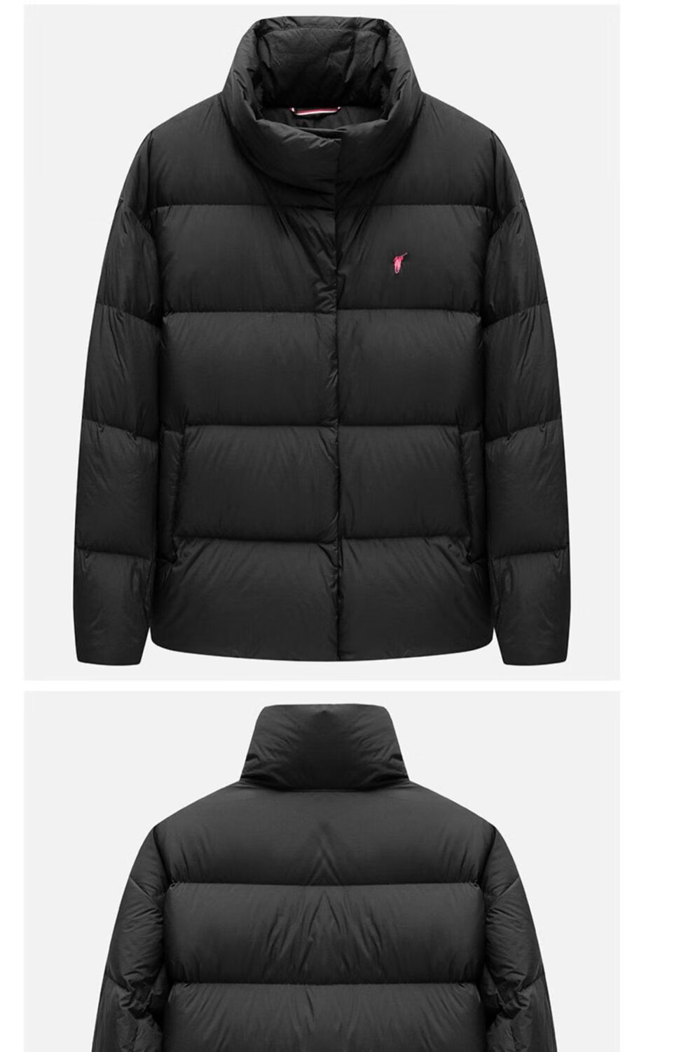 保罗贵族羽绒服男2021年冬季新款男女同款大鹅羽绒服白鸭绒保暖立领