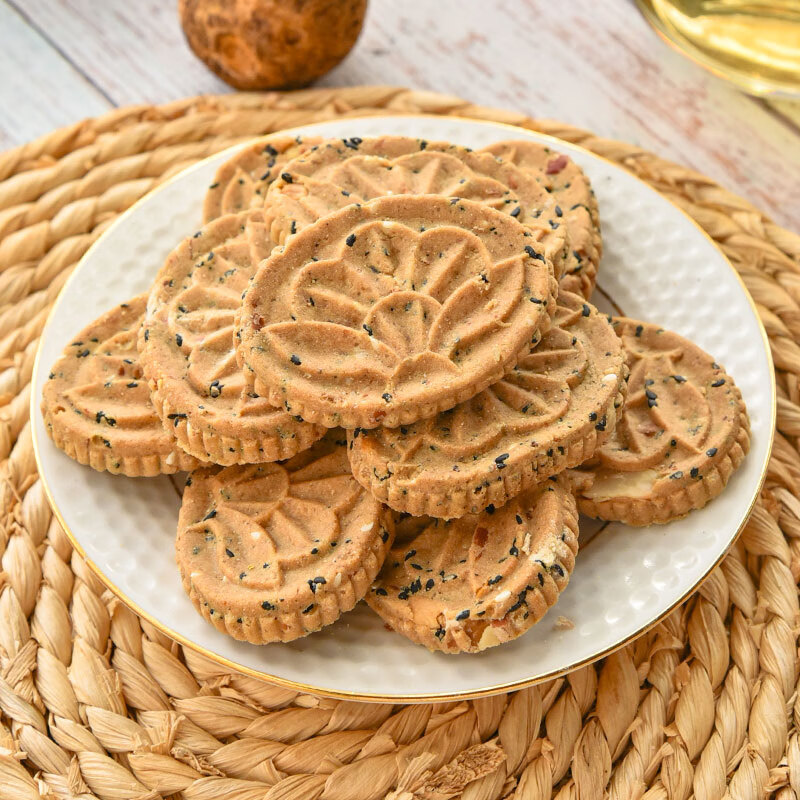 芋头酥 桂林荔浦香芋糕点黑芝麻酥饼1袋半斤 特产芋头饼广西米饼米糕