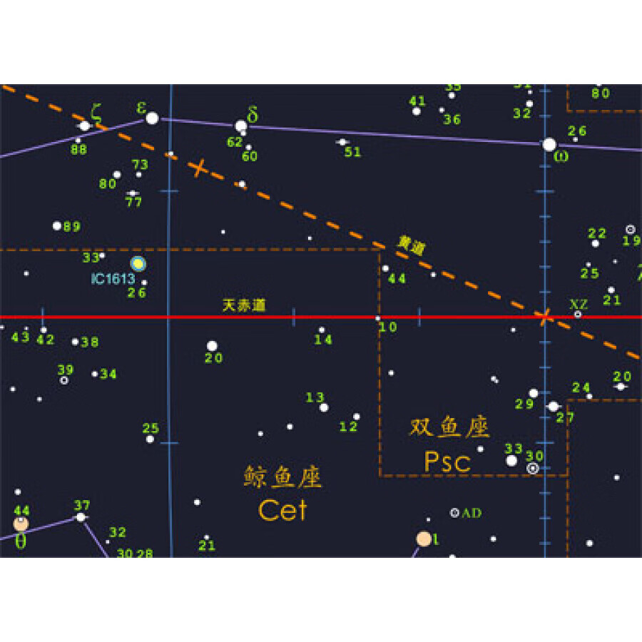 彩色全天星图 天文爱好者色彩丰富 16幅分区星图,4幅银河星图和相应的