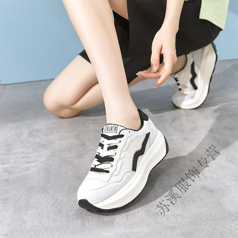 香香莉女鞋香香莉女鞋运动鞋女2022秋季新款透气百搭轻便软底防滑休闲