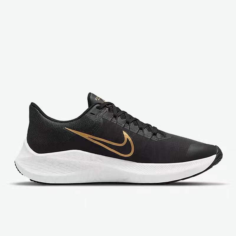 耐克(nike)zoom登月8代黑金网面透气跑鞋男鞋休闲运动女轻便秋冬cw3