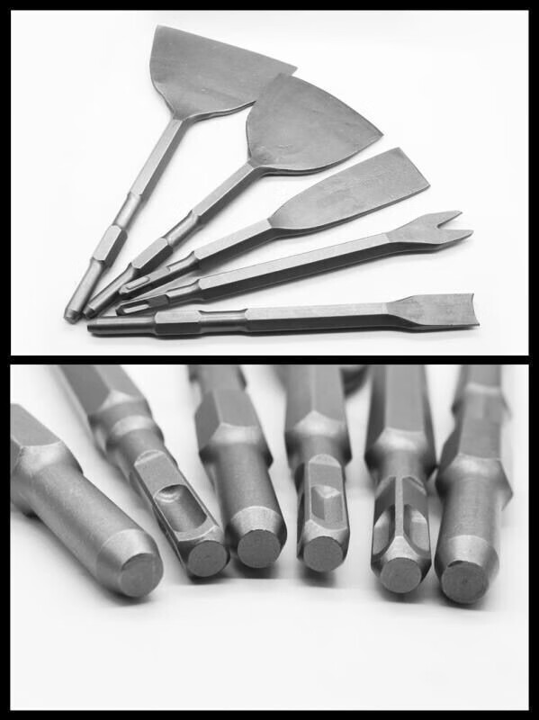 铲电机铜丝拆铜神器长六角柄 电锤电镐超加宽扁凿铲120mm宽度