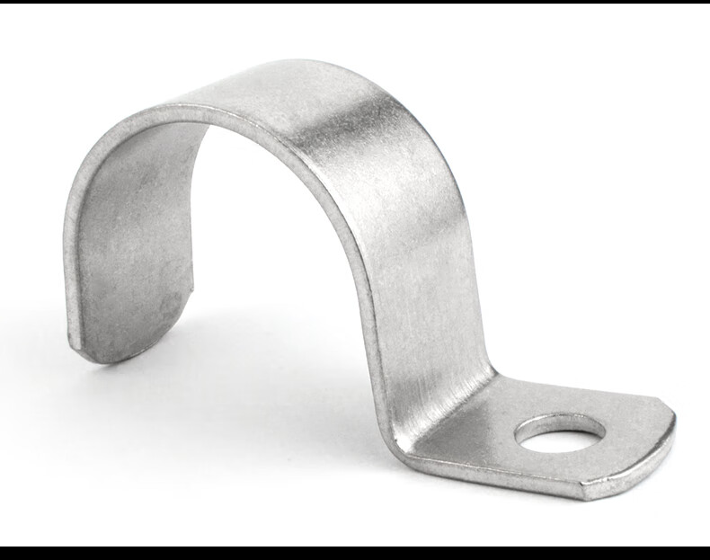 加厚304不锈钢单边管卡水管卡单孔卡固定卡p型管卡喉箍卡扣 304加厚