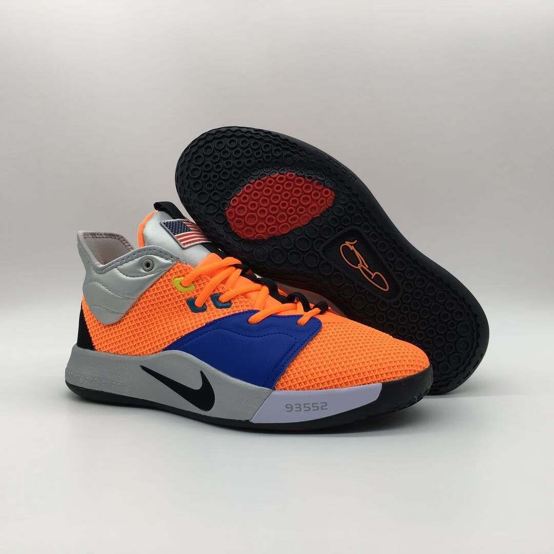 【官方旗舰】保罗乔治3代篮球鞋泼墨黑白纯原男低帮气垫鞋 白黑 40