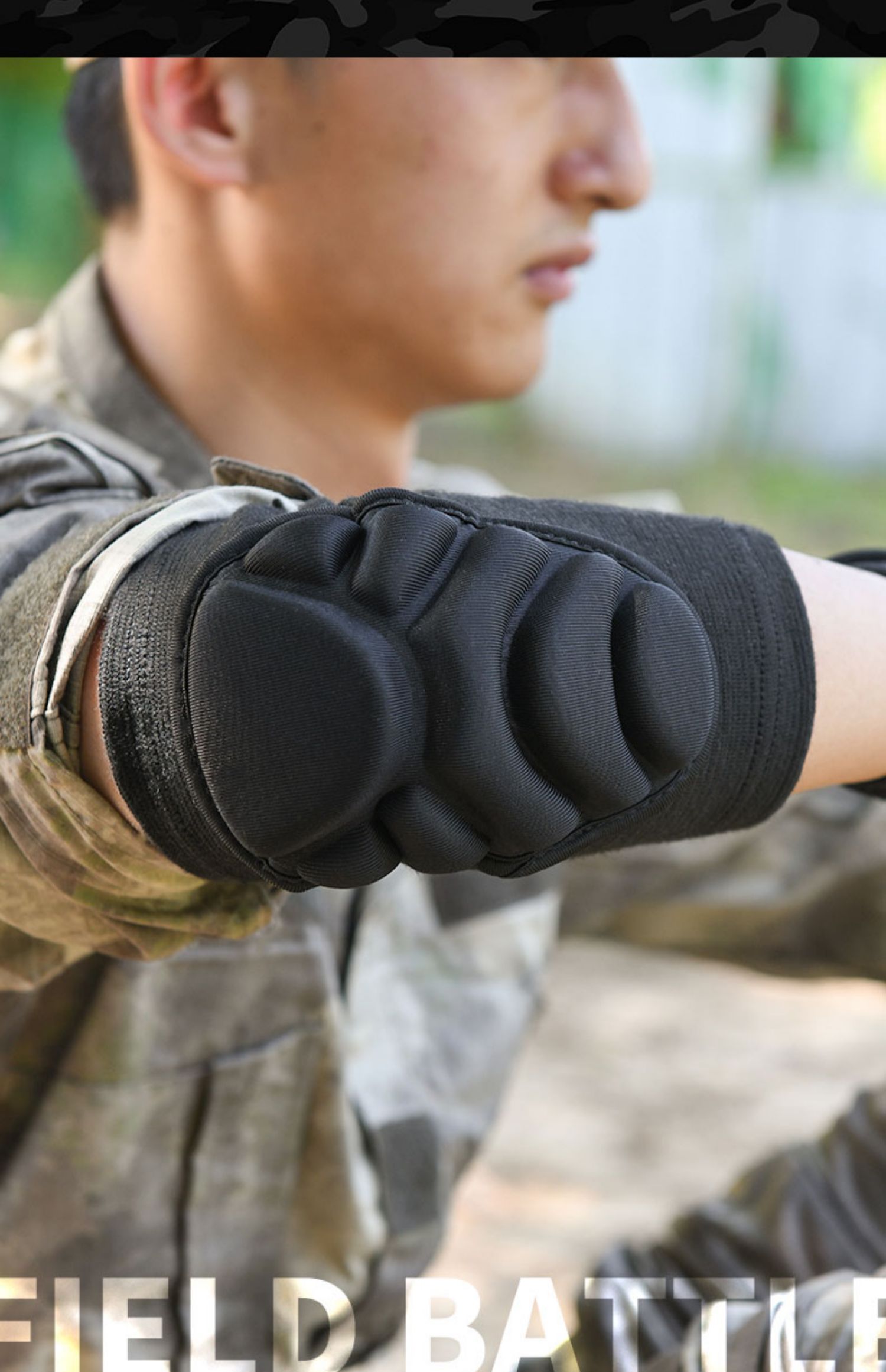 新兵战术加厚训练套装跪地防撞内置护具爬行护膝护肘四件套l码140180