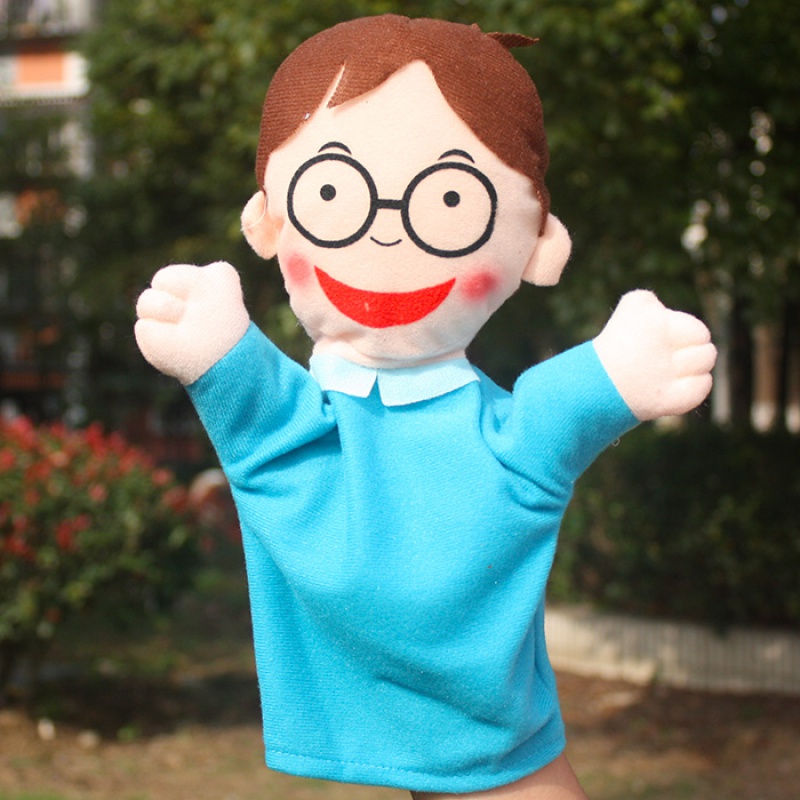 幼儿园卡通职业人偶道具手偶医生护士警长厨师电工清洁工农民玩偶