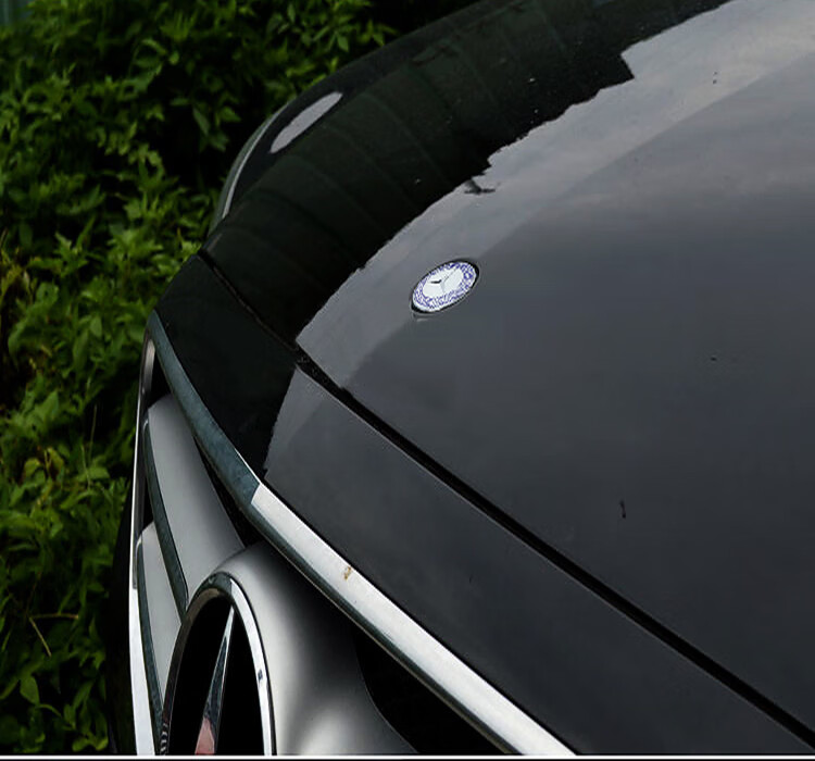 c200 e200l e260l引擎盖车标 苹果树 黑白粘贴款