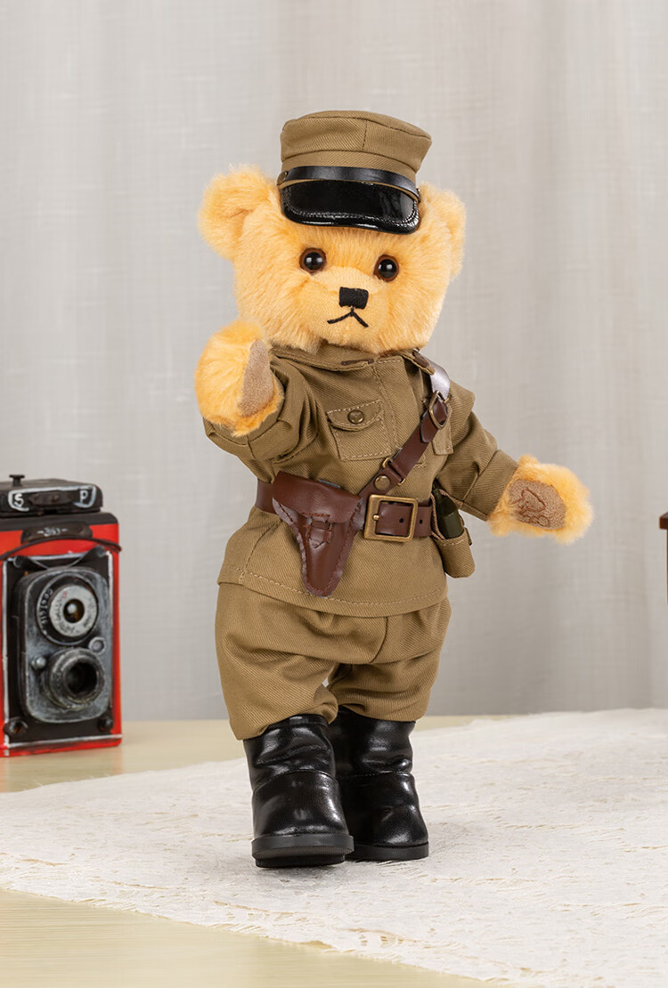 熊之家形象熊俄罗斯苏联德军泰迪熊毛绒玩偶可爱公仔军装苏联熊 基础