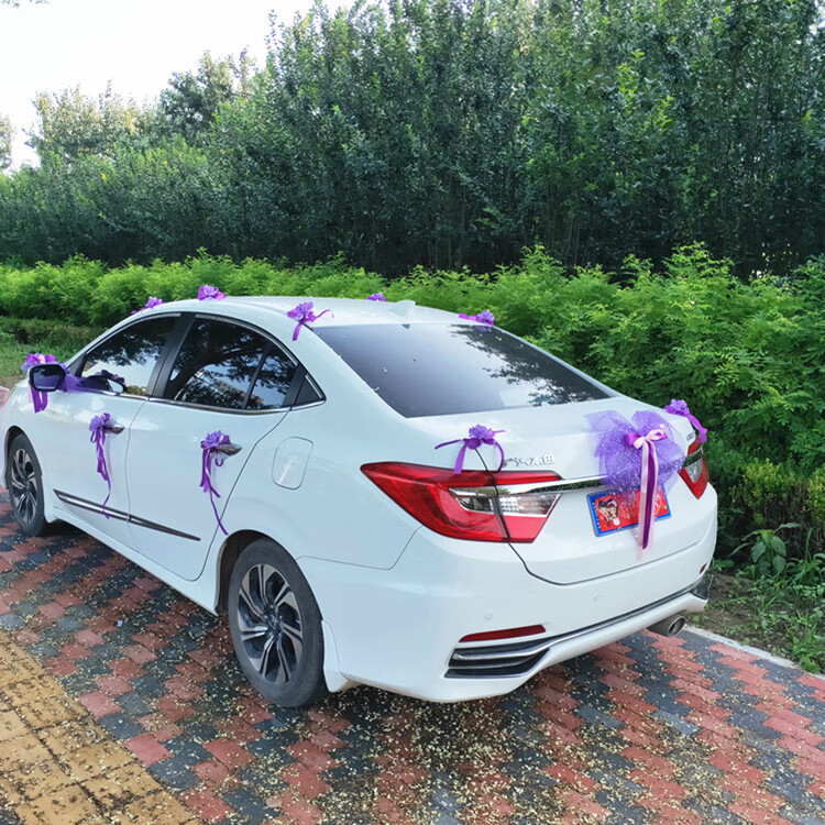 创意主副婚车韩式仿真吸盘车头花车队装饰布置全套装用品婚庆拉花文茂
