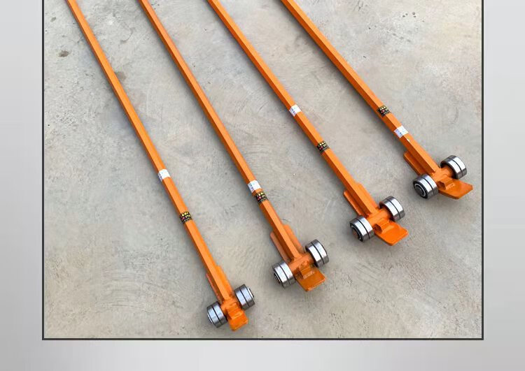 起重撬棒3吨翘棍撬杠重型带轮子轴承滑轮5吨撬棍设备六角钢15吨合金钢