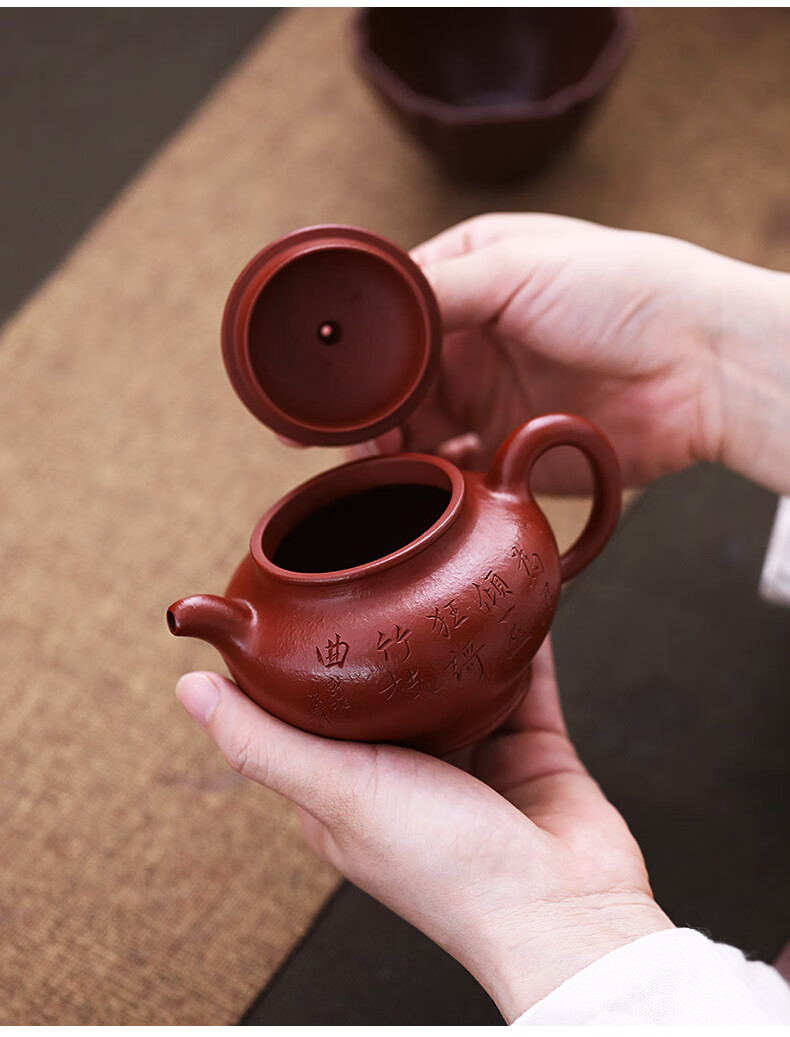 颐壶春 宜兴紫砂壶 名家泡茶壶 国工汤华刚全手工精品20目粗砂原矿