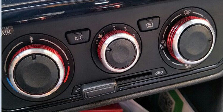 宝来 老速腾 途安 明锐手动空调旋钮开关带r标改装内饰装饰汽车用品 8