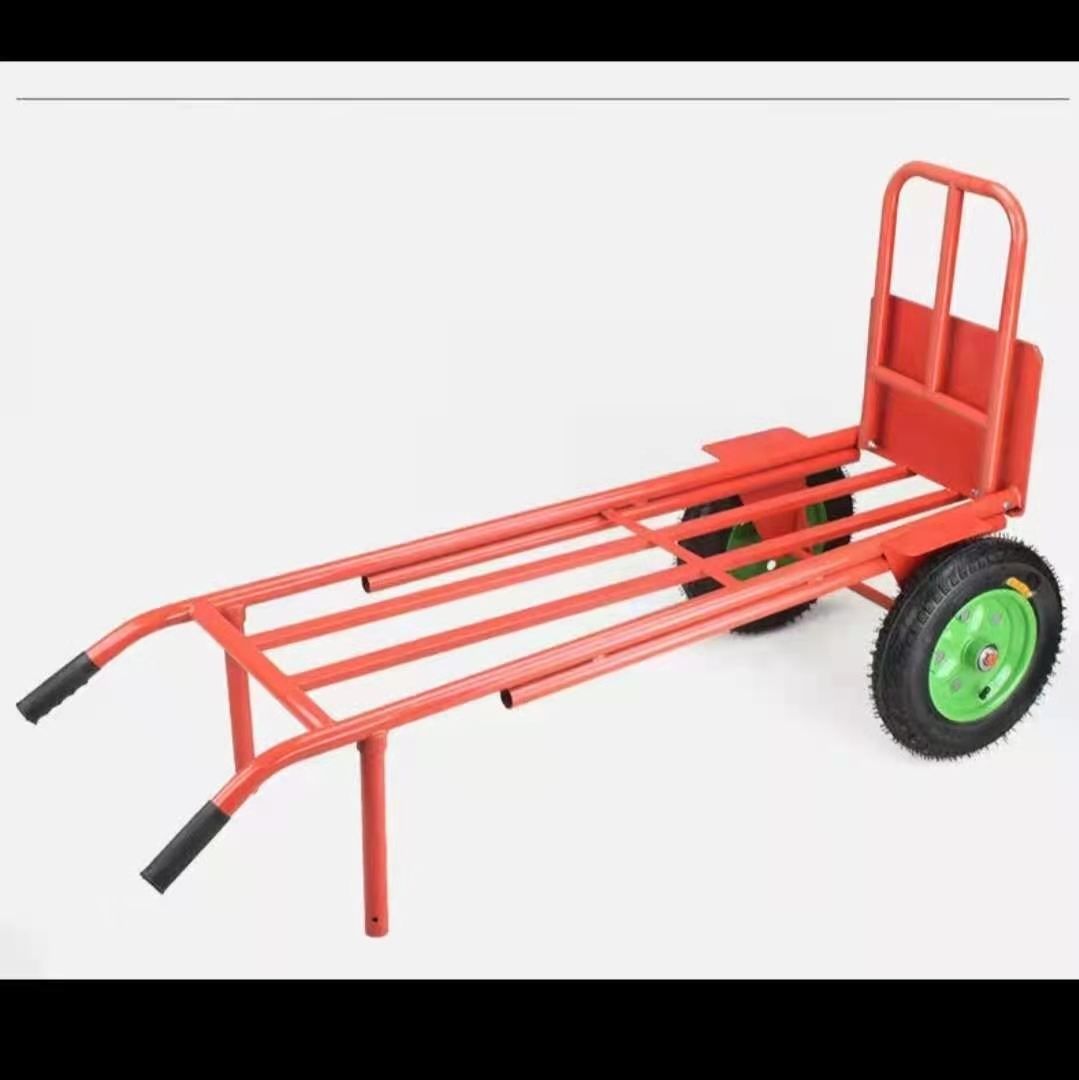 推车小推车拉货车手拖车手搬运车折叠载重王 8寸防震充气轮老虎搬运车