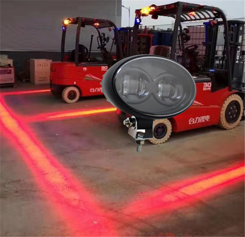 叉车安全区域警示灯蓝光红光一字条形灯指示信号边界灯倒车投影灯叉车