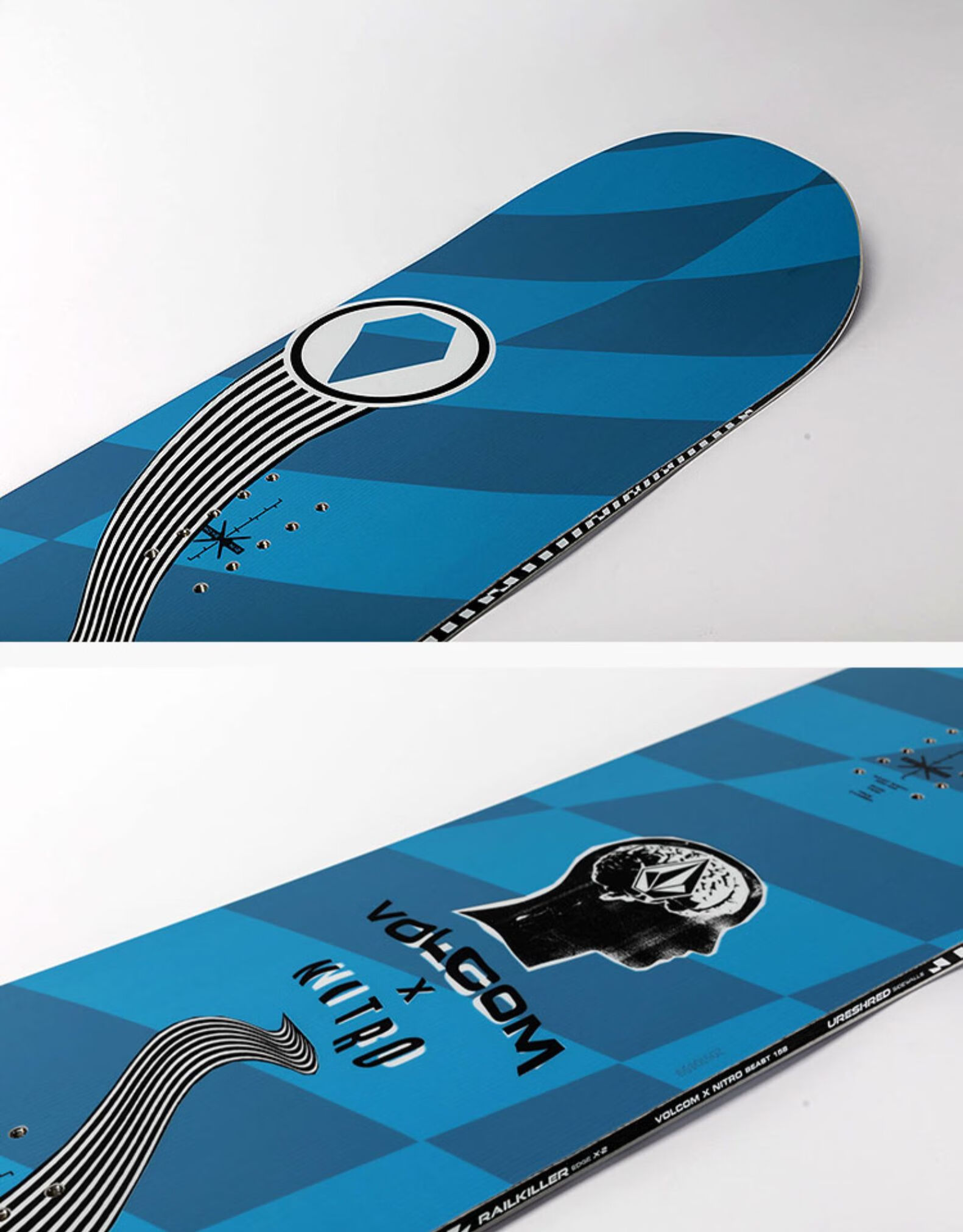 尼卓nitro滑雪板beastxvolcom合作款滑雪单板公园滑雪板2122男 beast