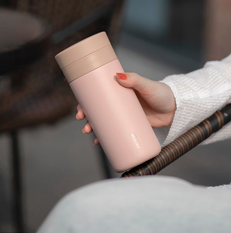 日本momoconcept保温杯男成人咖啡杯泡茶杯生日送礼物带茶隔随身便携