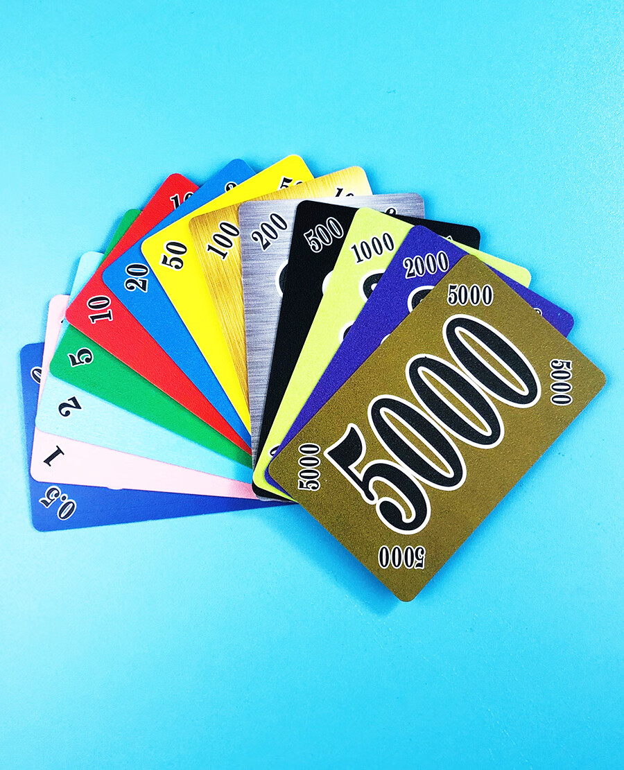 麻将筹码卡片棋牌室专用码子牌磨砂塑料酬码防水不掉色面值积分卡新品