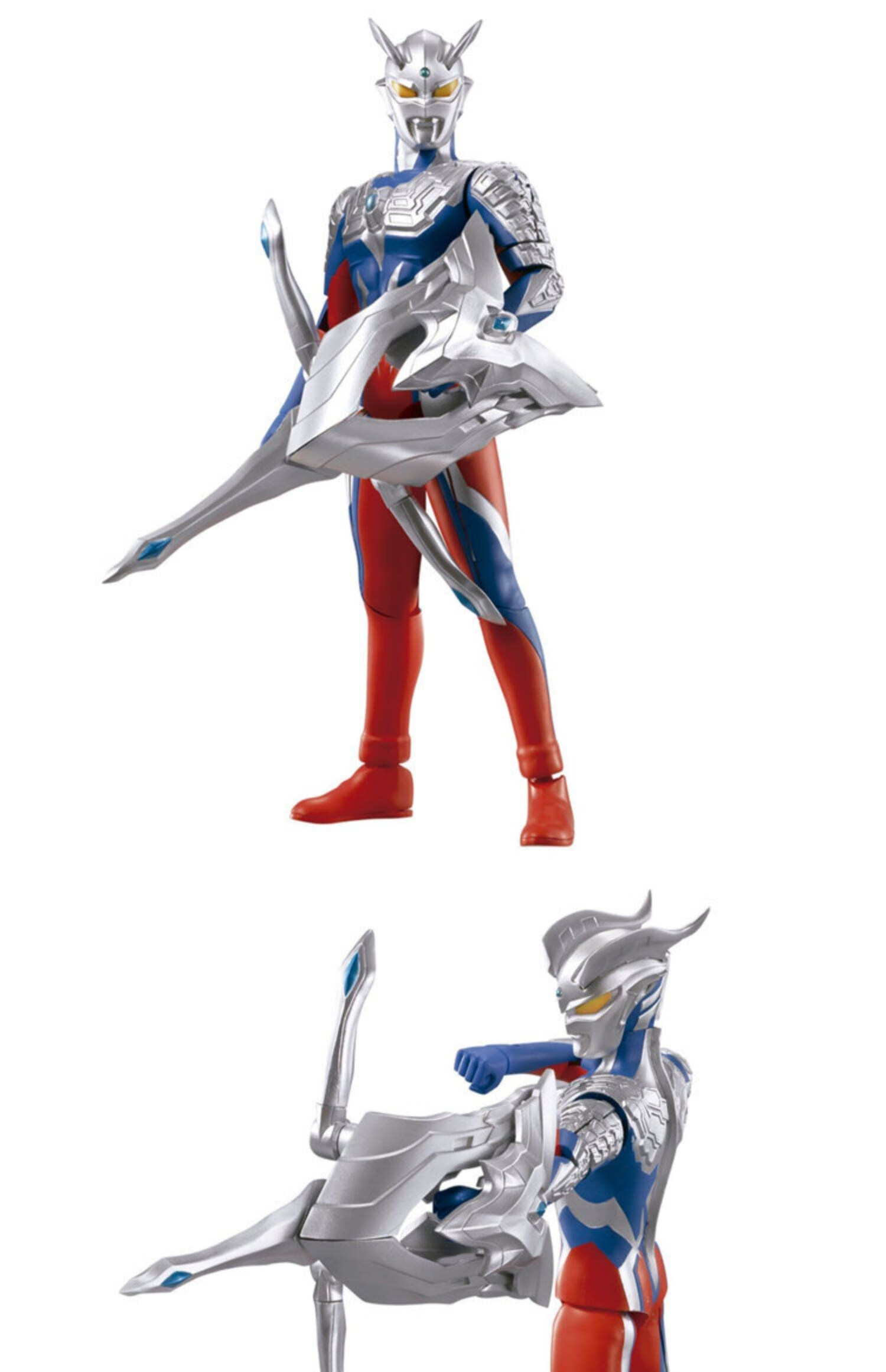 黄金无限赛罗奥特曼玩具shf人偶可动模型男孩礼物特利迦泽塔浅黄色