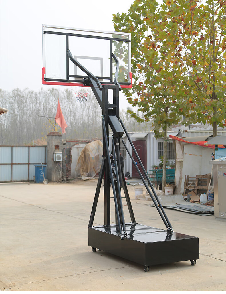 移动标准篮球架可升降篮球架户外室内外成人儿童投篮篮球框a3凹箱加厚