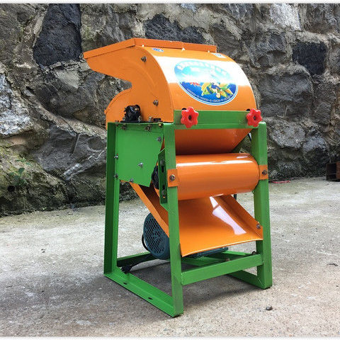 农用免剥皮玉米脱粒机家用小型电动220v全自动玉米脱粒机器 免剥皮