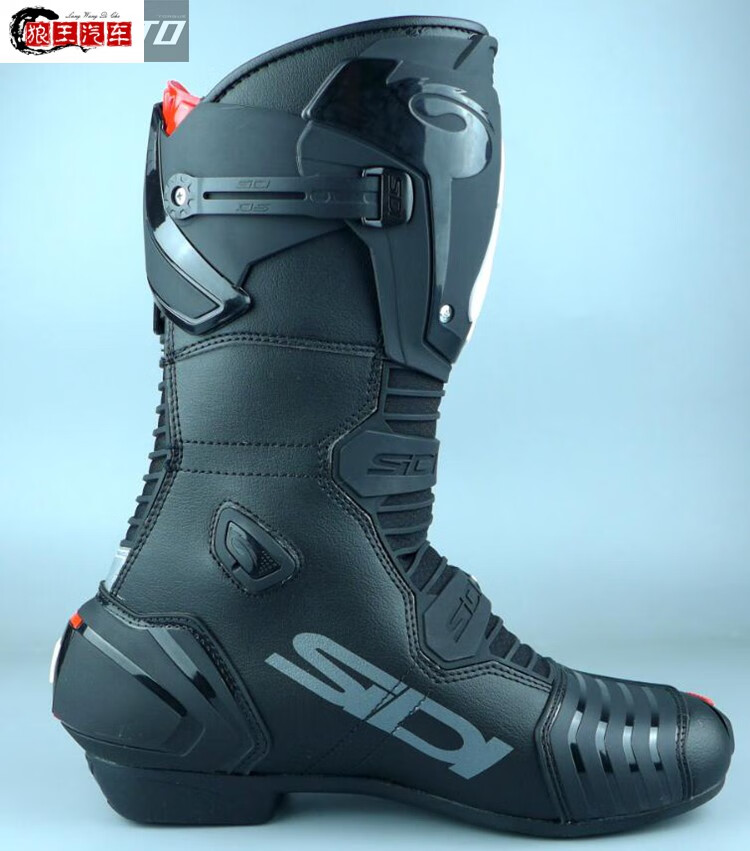 意大利sidi mag-1 赛车靴 机车靴 内置碳纤维护板 白色打孔 39【图片