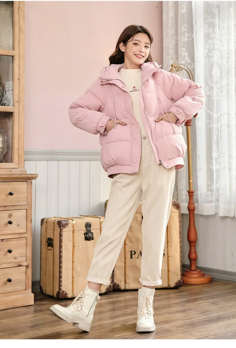 ief/爱依服羽绒服女2020冬季新款宽松百搭连帽小个子学生潮短外套1720