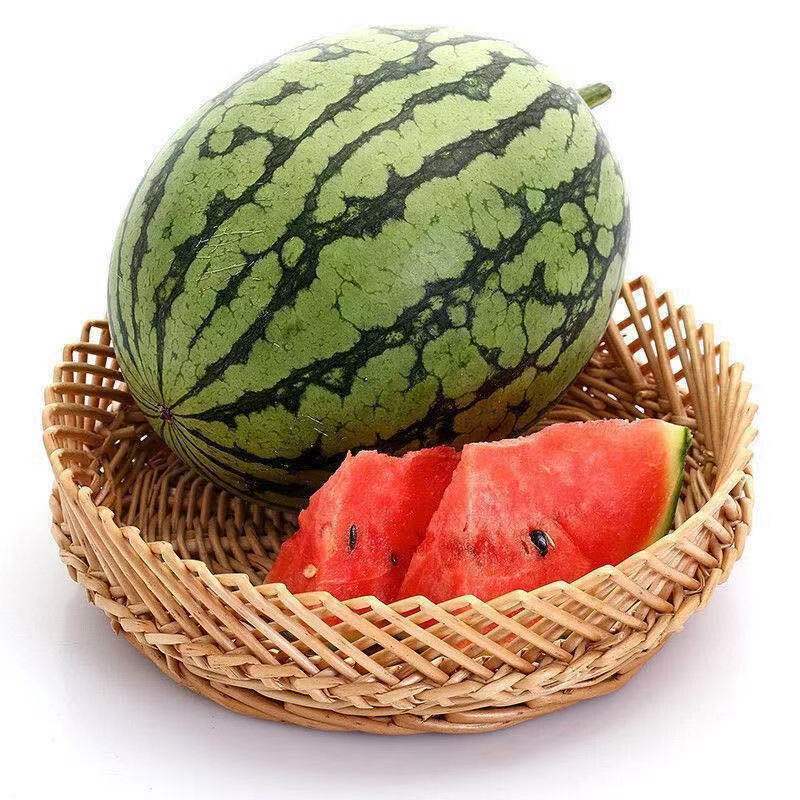 8424麒麟西瓜薄皮少籽大西瓜清甜多汁现摘现卖新鲜河南西瓜810斤分2箱