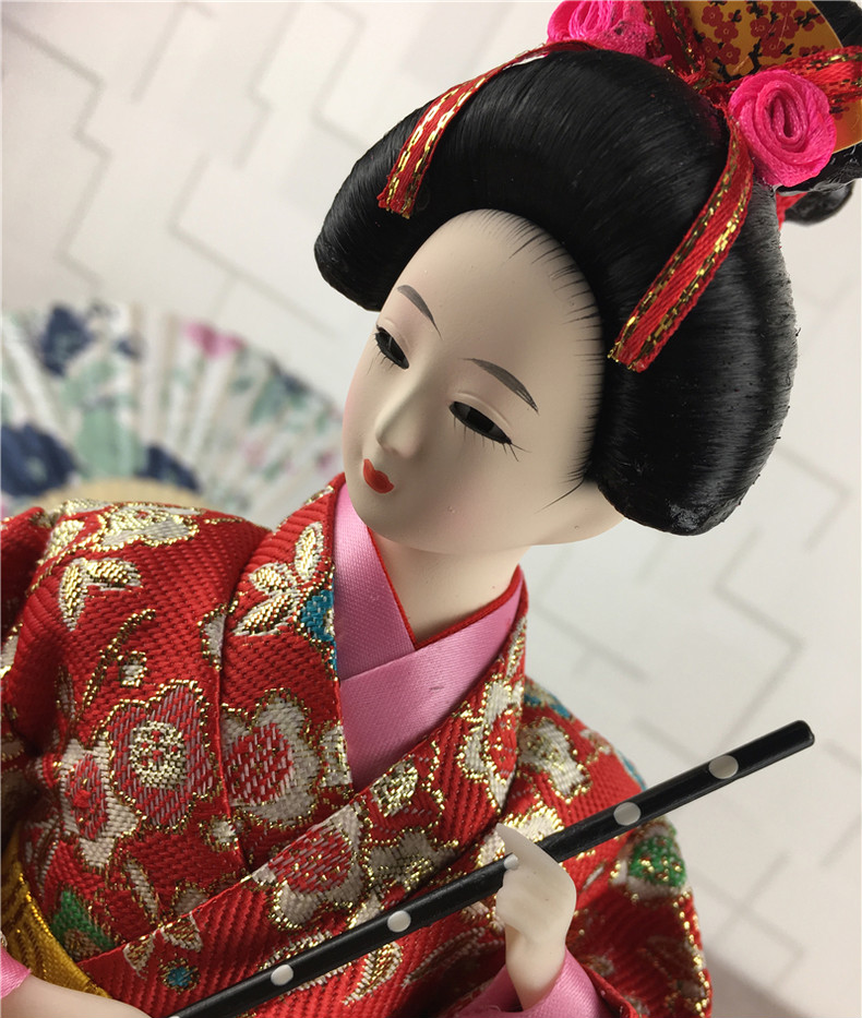 日本艺人偶和服娃娃绢人日式摆件家居礼品料理餐厅寿司店铺装饰 g1粉