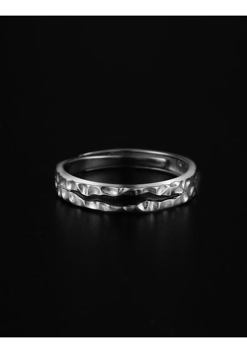 Vintage Designer Ring For Men Snow Motif High End Niche Accessory_voghion.com