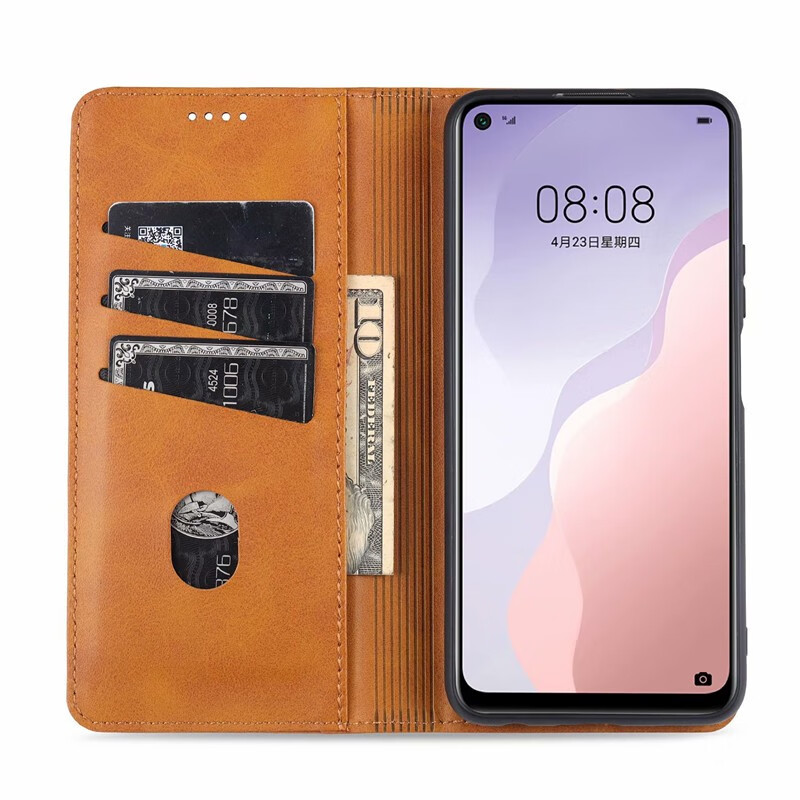 承驰华为nova7nova7pro手机壳翻盖皮套自带吸磁华为nova7se保护壳内软
