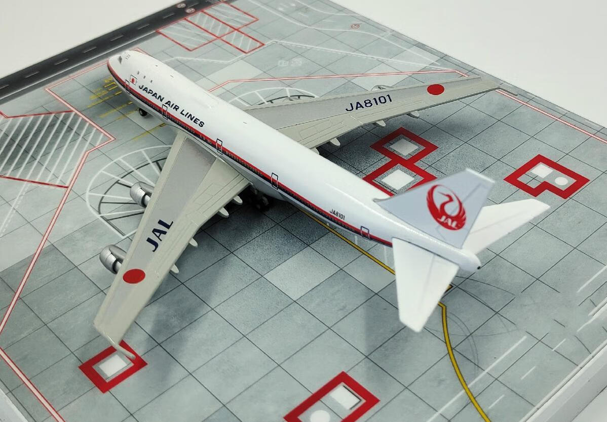 jal日本航空波音b747-100客机ja8101飞机模型合金仿真摆件1:400 1:400
