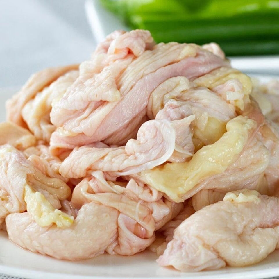 冷冻鸡皮20斤新鲜鸡腿皮速冻鸡胸皮油炸铁板烧烤料理食材整箱批发江苏