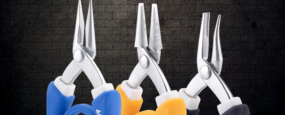 日本进口anex安力士手工串珠珠宝首饰无痕夹持钳 no.