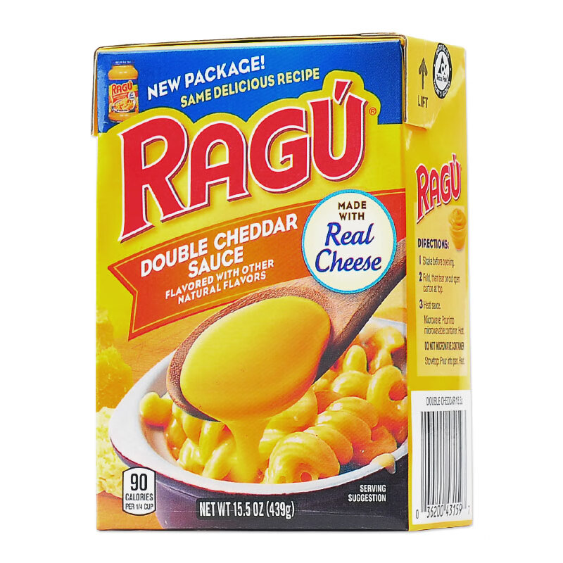 瑞古ragu芝士酱进口奶酪咸沙拉酱439g面包酱蛋黄三明治意大利面酱 1盒