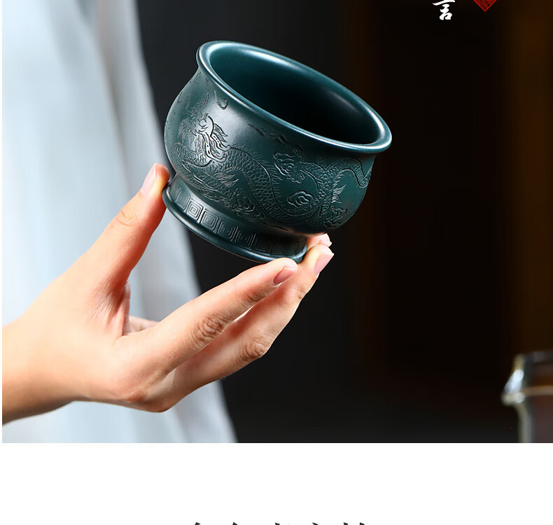 古悦堂宜兴原矿紫砂杯手工名家陈富才主人杯品茗杯功夫茶具套装茶杯单