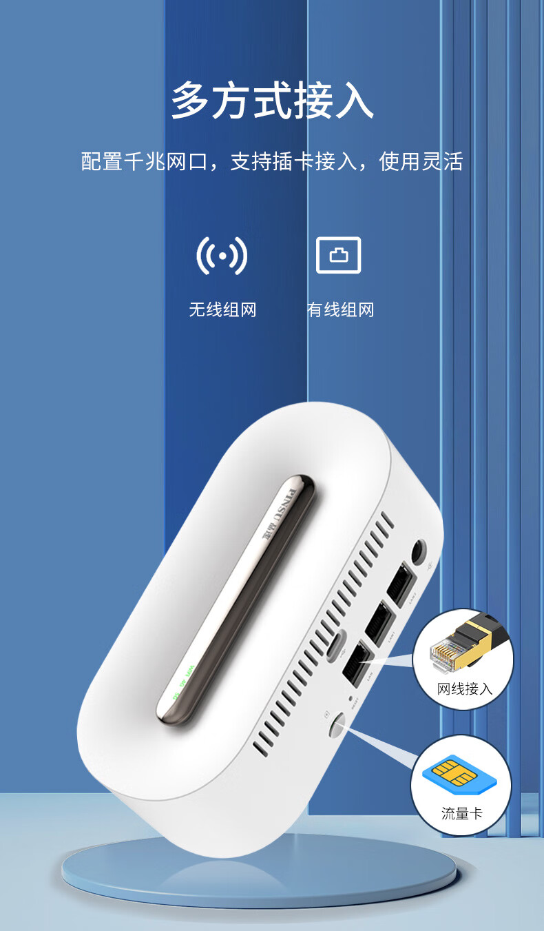 品速5gcpe路由器移动wifi6上网宝插卡4g无线路由器三网通转有线网络