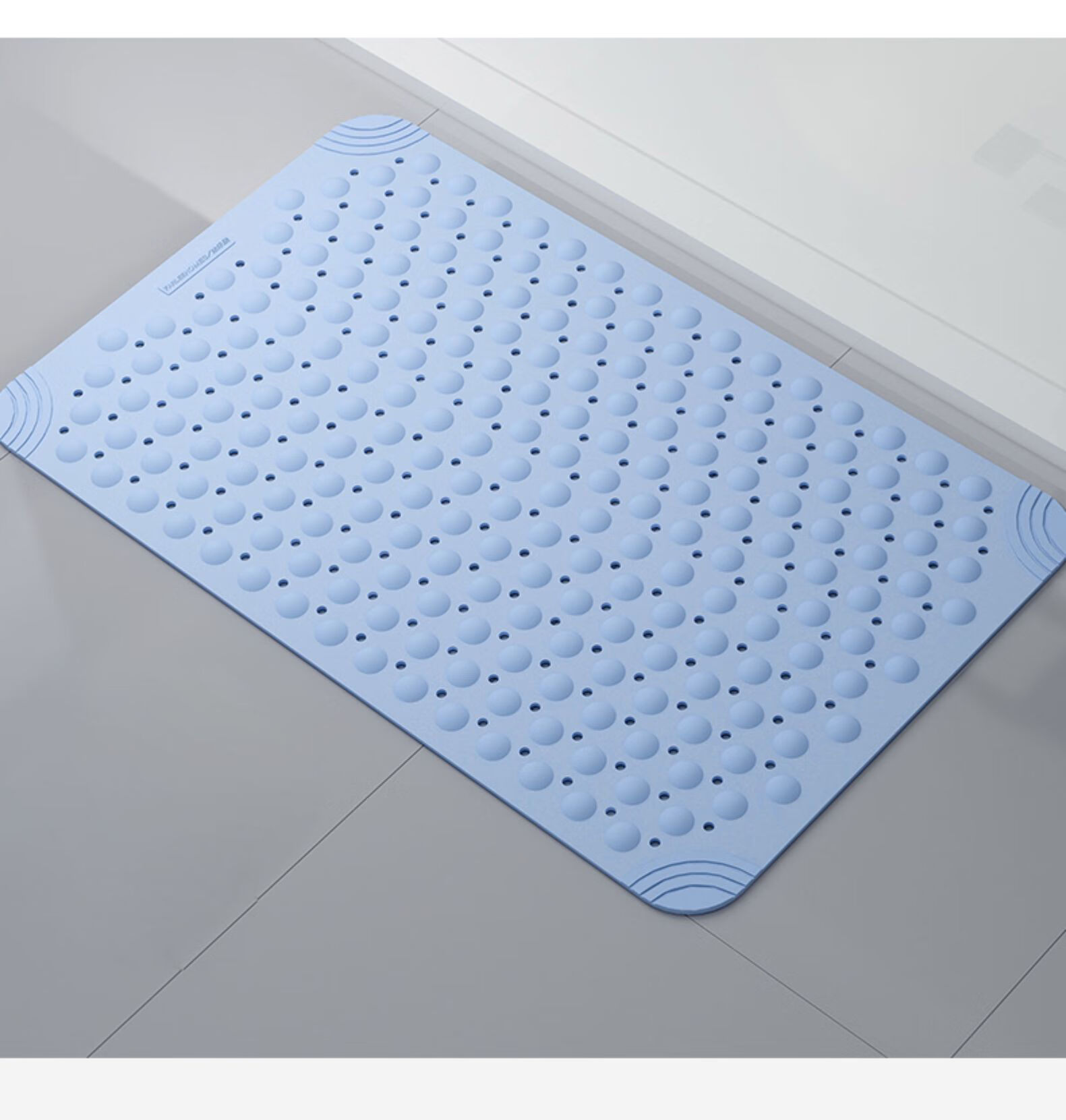 环保tpe浴室防滑垫家用卫生间地垫厕所洗澡淋浴房儿童防摔脚垫q弹 浅