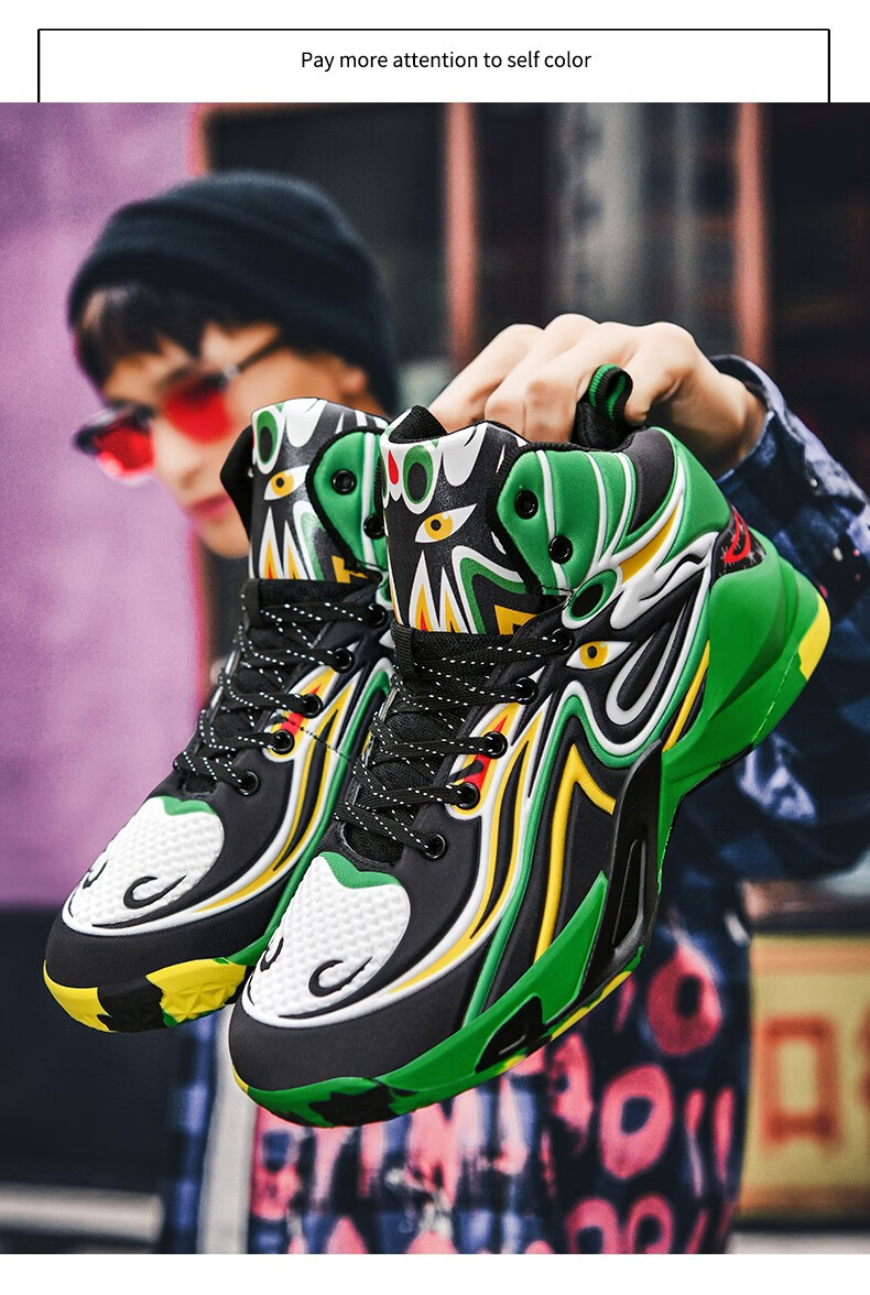 科比国潮限量版篮球鞋男高帮毒液5气垫减震欧文8代水泥地战靴中大童网