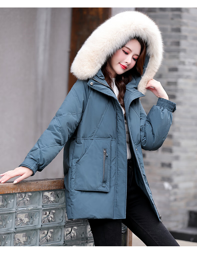 品牌女装羽绒服2020年新款女冬短款时尚小个子冬季女款派克服品牌外套