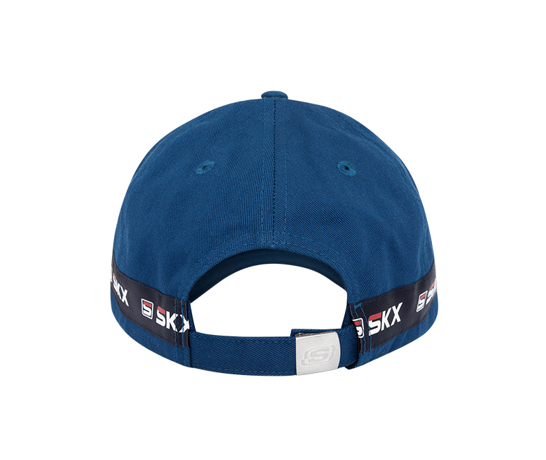 skechers斯凯奇新品男女休闲帽子logo串标棒球帽情侣l420u072亮白色