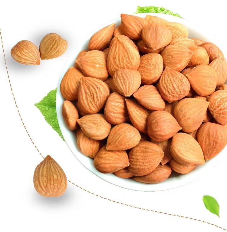 原味无壳甜杏仁500g生熟南杏仁散装坚果孕妇零食大杏仁50g干果精选