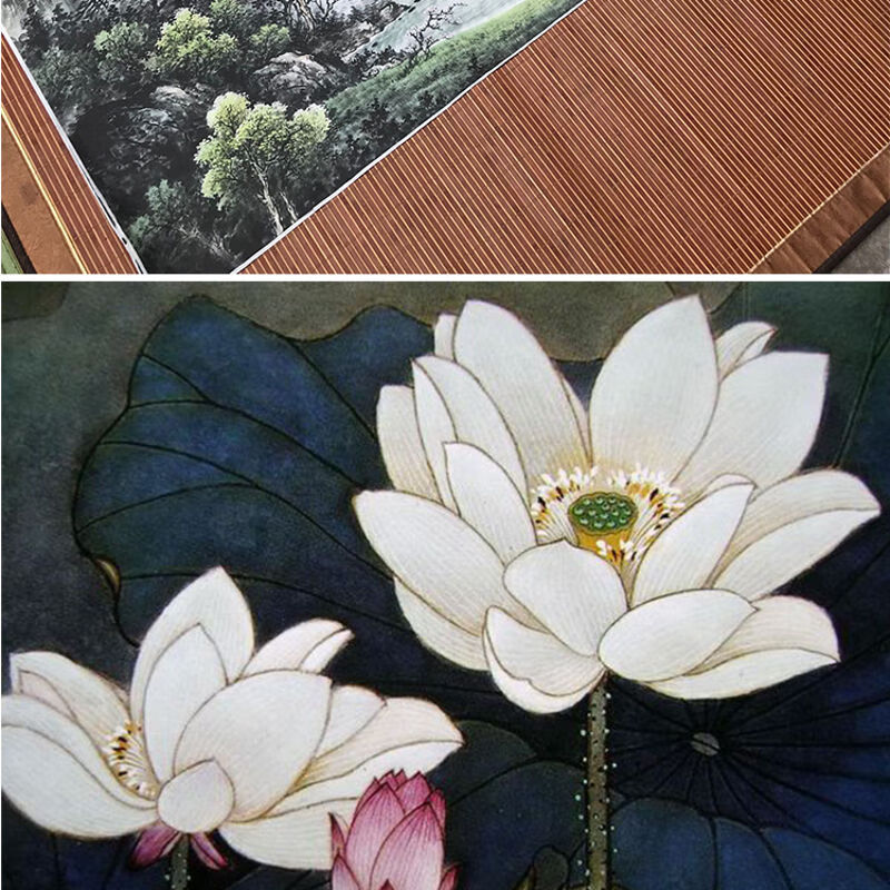 宣纸国画生宣书法练习纸加厚净皮白色生宣半生熟宣百米长卷纸礼品 85