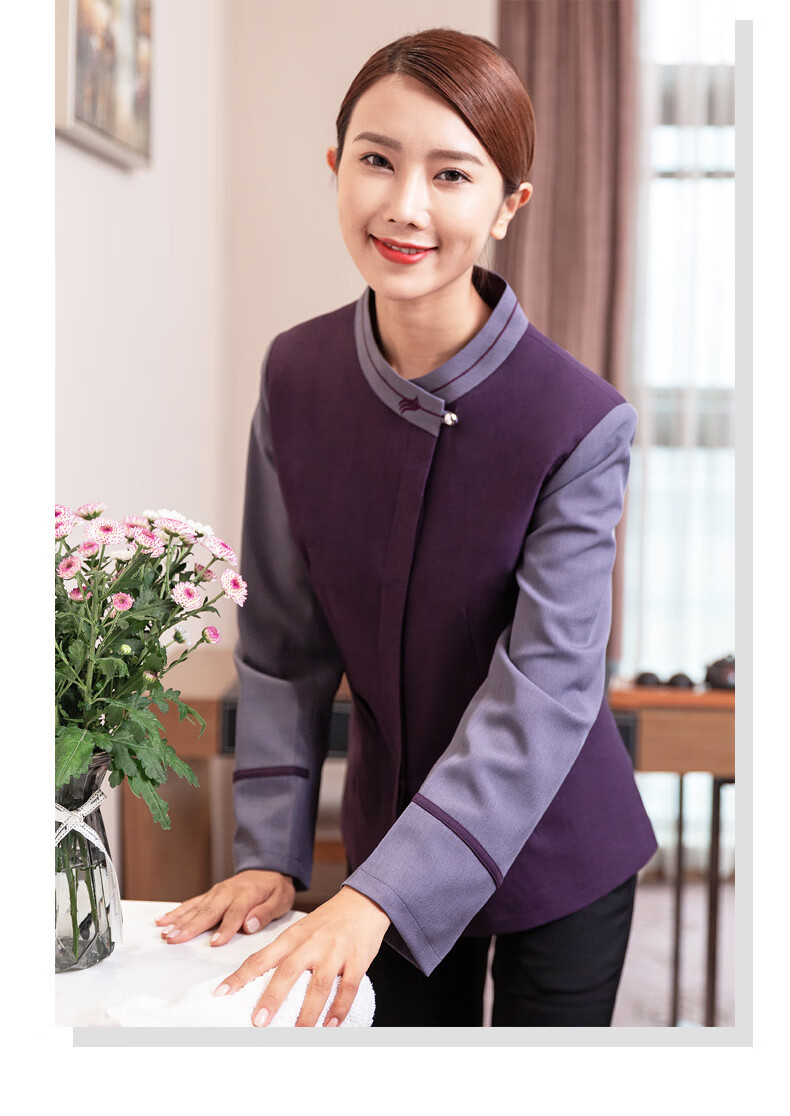 保洁服长袖套装家政开荒工作服秋冬装宾馆酒店物业清洁阿姨pa服装 女