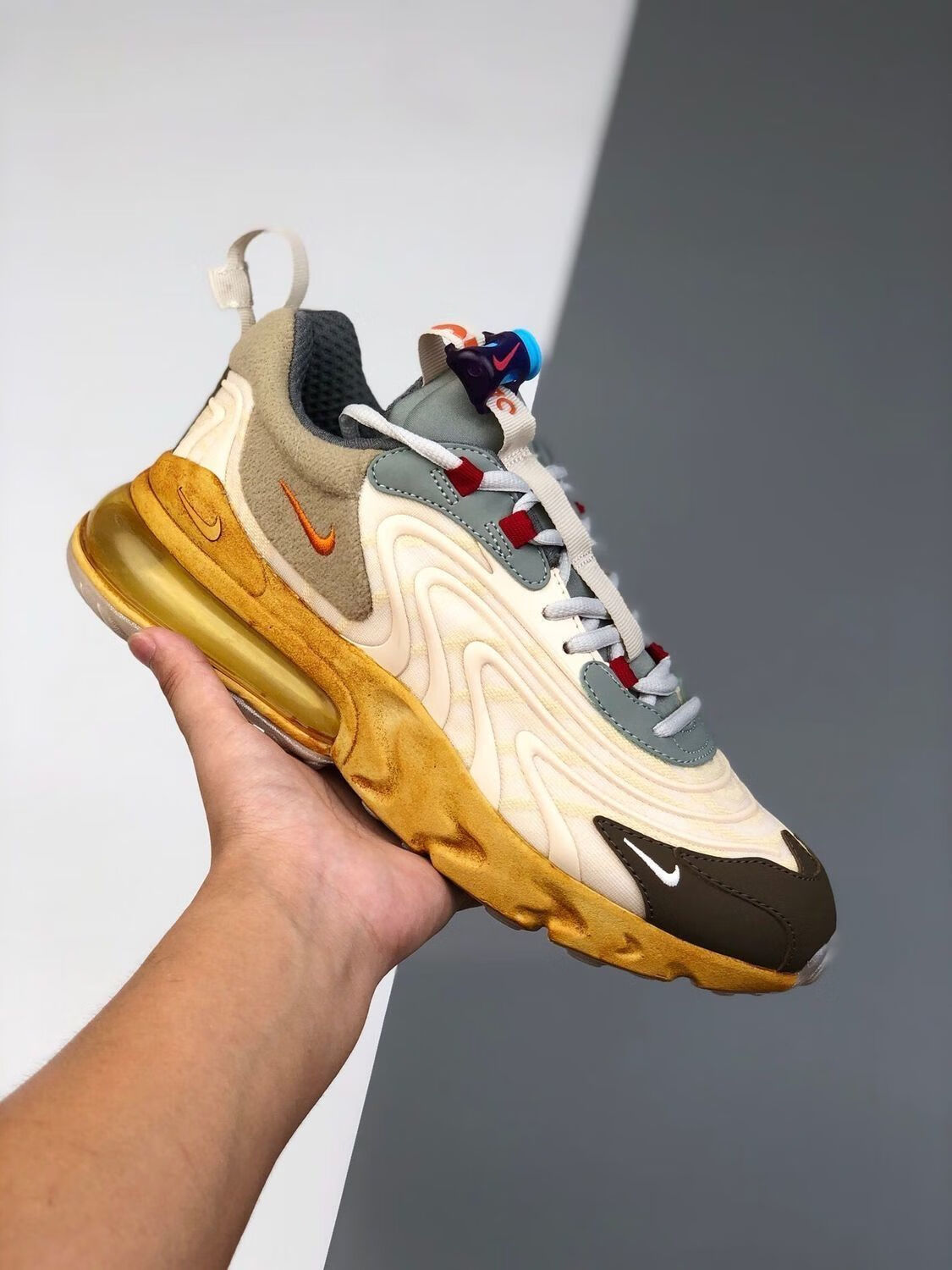 air max 270 travis scott仙人掌ts鬼脸联名男女情侣气垫跑步鞋 270