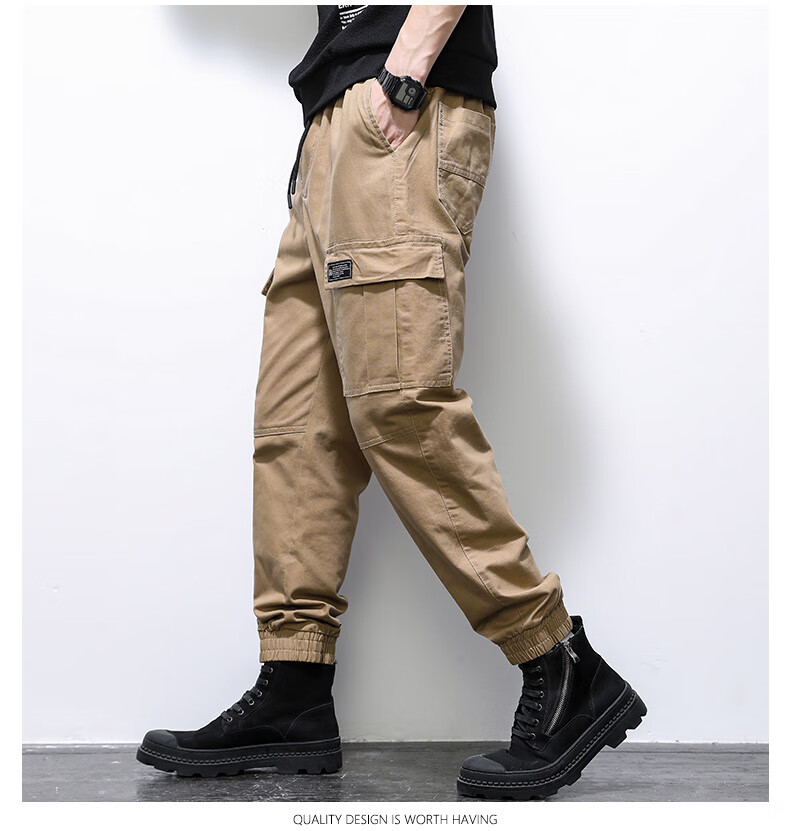 jeep吉普nasa wtaps纯棉工装裤男士春秋季潮牌百搭宽松休闲户外运动长